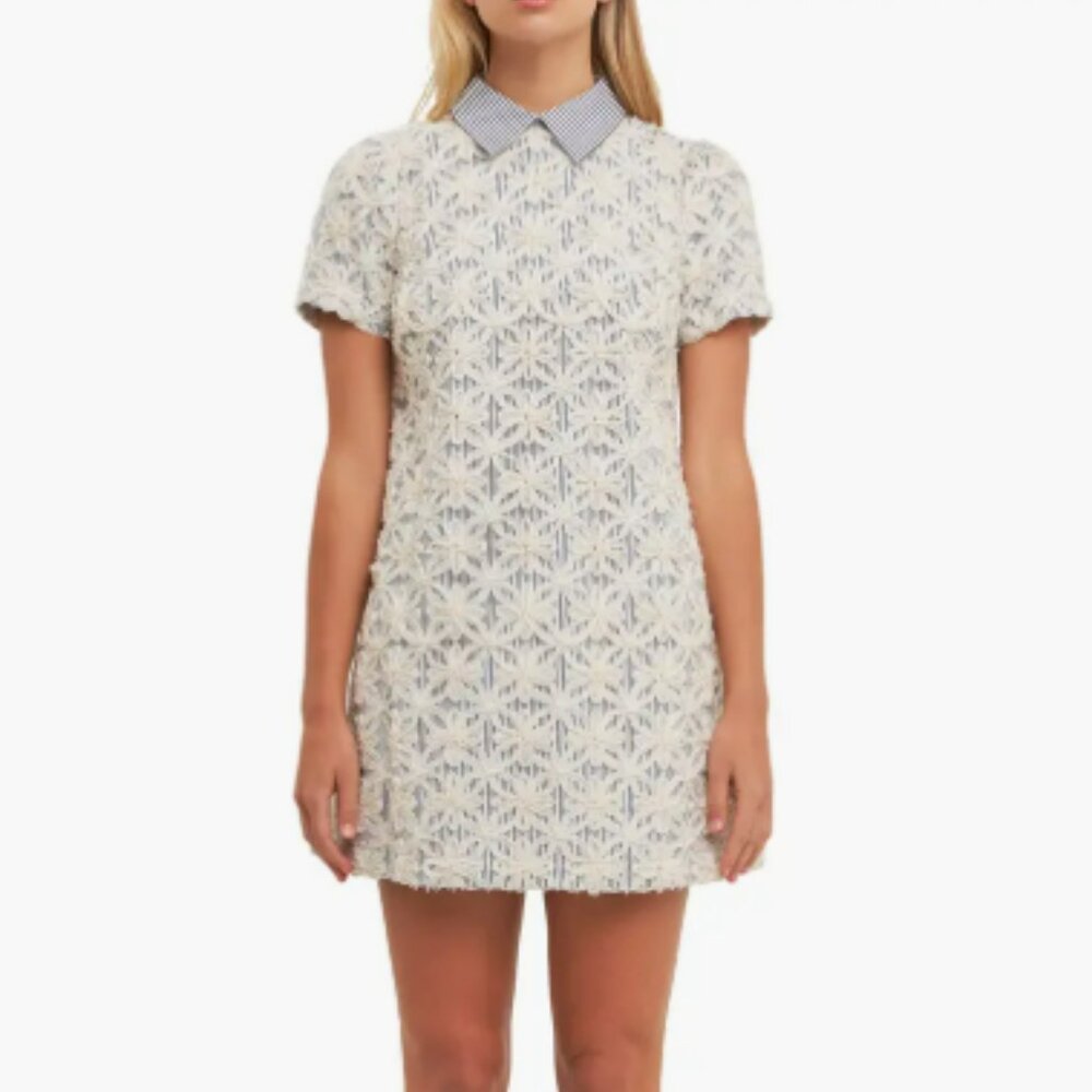 English Factory - Ribbon Embroidery Minidress